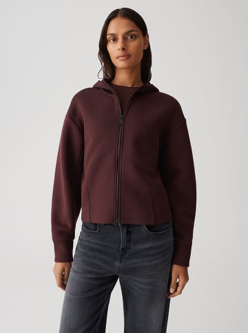 OPUS Sweatvest donkerbruin