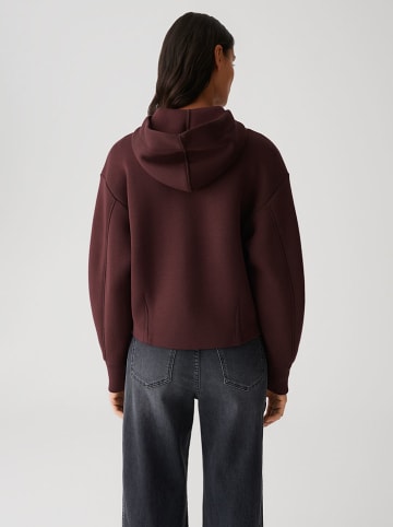 OPUS Sweatjacke in Dunkelbraun