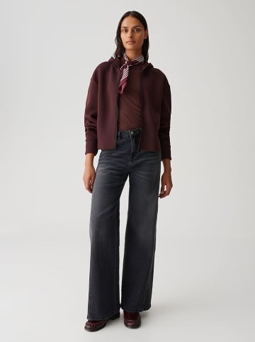 OPUS Sweatjacke "Gulnora" in Bordeaux