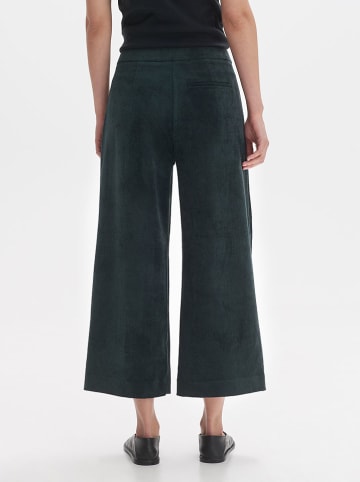 OPUS Kuloty sztruksowe w kolorze zielonym