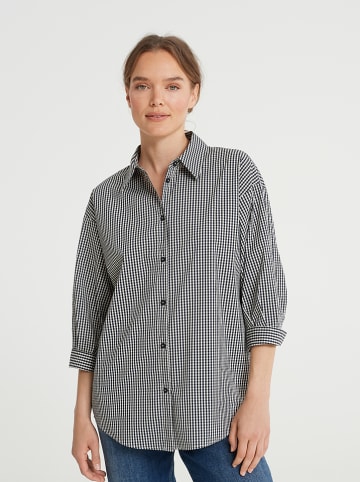 OPUS Blouse "Fanas" zwart/wit