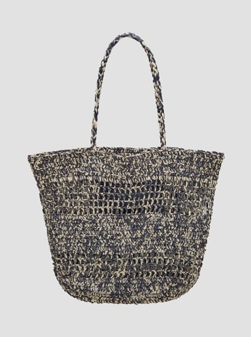 OPUS Strandtas antraciet/beige