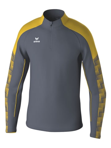erima Trainingslongsleeve "Evo Star" in Grau/ Gelb