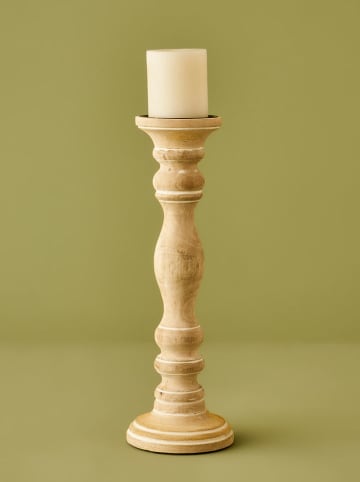 BELLA MAISON Kerzenhalter "Carli" in Beige - (H)38 cm