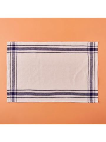 BELLA MAISON 3er-Set: Geschirrtücher ''Liberty'' in Weiß/ Dunkelblau - (L)65 x (B)45 cm