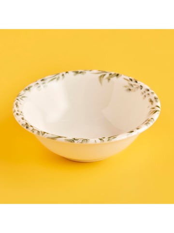 BELLA MAISON Müslischale "Ocaliptus" in Weiß/ Grün - Ø 15 cm