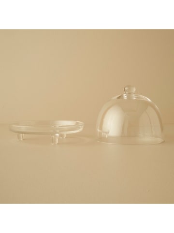 BELLA MAISON Serveerplateau "Lulu" transparant - (H)20 x Ø 22 cm