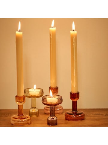 BELLA MAISON Kaarshouder "Miguel'' oranje - (H)10 x Ø 7 cm