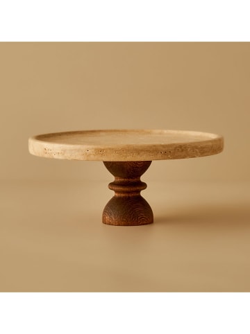 BELLA MAISON Taartplateau beige - Ø 25 cm