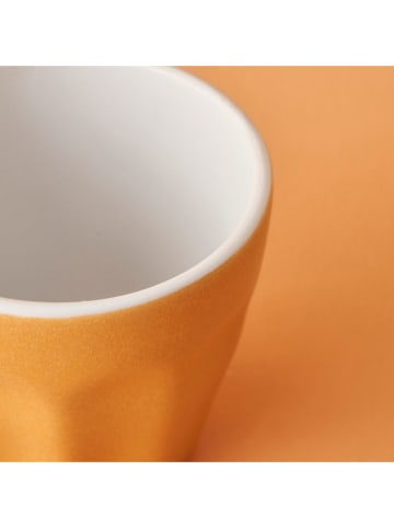 BELLA MAISON 4-delige: koffiebekers oranje/lichtbruin/beige - 90 ml