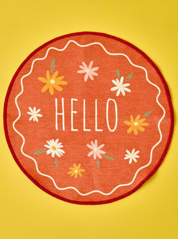 BELLA MAISON Tapijt "Freya" rood - Ø 80 cm