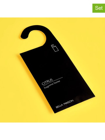 BELLA MAISON 2-delige set: geursachets "Citrus" zwart - 2x 25 g