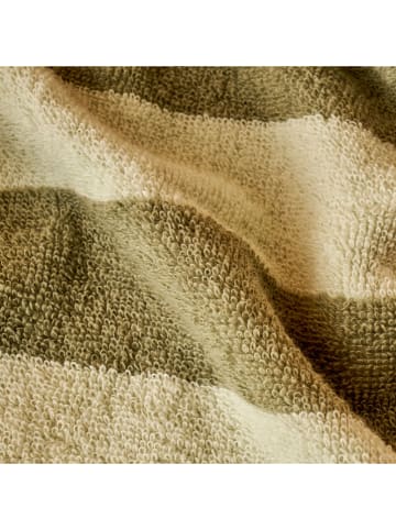 BELLA MAISON Handtuch ''Line'' in Grün/ Orange - (L)70 x (B)50 cm