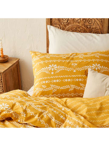 BELLA MAISON 3-delige renforcé beddengoedset "Blessing" mosterdgeel