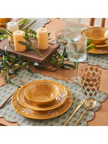 BELLA MAISON 12-delig tafelservies "Indian" geel