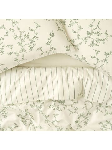 BELLA MAISON Bettwäsche-Set ''Lauren'' in Weiß/ Grün
