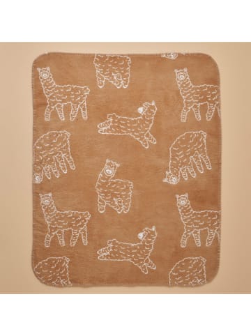 BELLA MAISON Babydecke "Alpaca" in Hellbraun/ Creme
