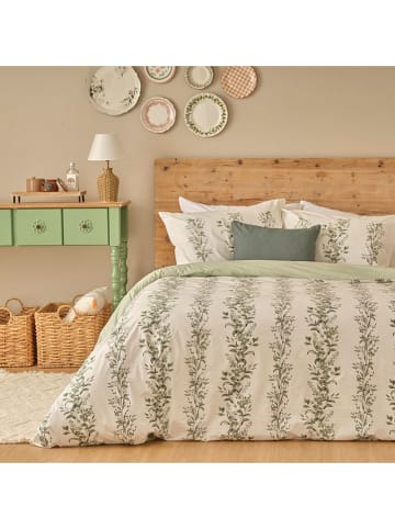 BELLA MAISON 3tlg. Renforcé-Bettwäscheset "Julia" in Grün