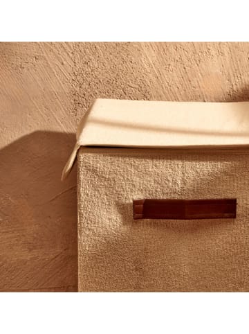 BELLA MAISON Wasmand ''Karla'' crème - (B)40 x (H)50 x (D)30 cm