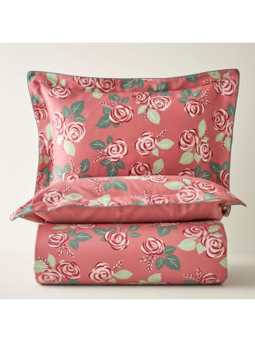 BELLA MAISON 3-częściowy komplet pościeli satynowej "Rose" w kolorze różowym