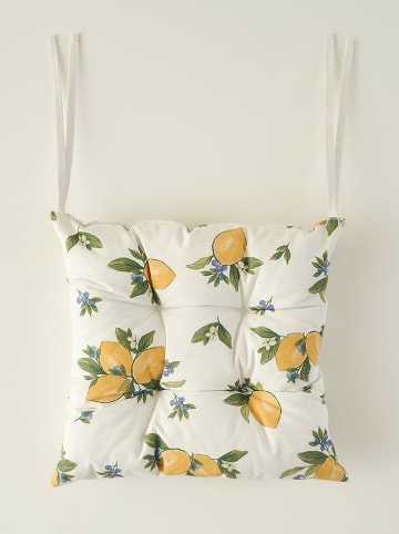 BELLA MAISON Zitkussen "Lemoncello" groen/geel - (L)40 x (B)40 cm