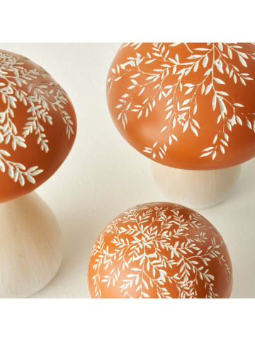 BELLA MAISON Dekofigur ''Mushroom'' in Hellbraun/ Weiß - (H)16 x Ø 9 cm