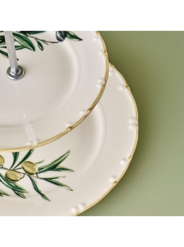 BELLA MAISON Etagère "Olive" crème/groen