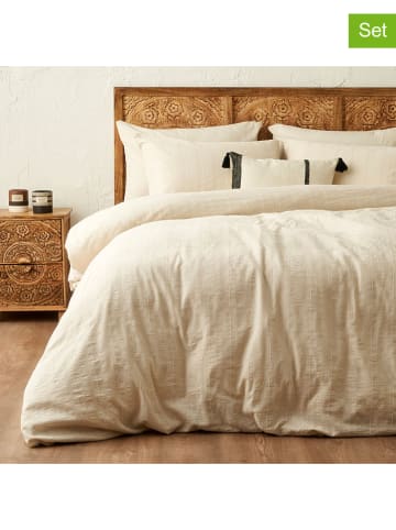 BELLA MAISON 4tlg. Bettwäscheset "Harvey" in Beige
