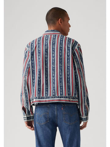 Levi's Jeansjacke  in Blau/ Rot/ Weiß
