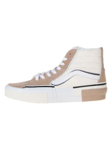 Vans Skórzane sneakersy "SK8 Reconstruct" w kolorze brązowo-kremowym