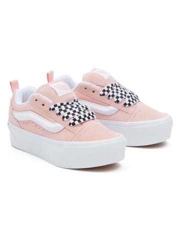Vans Skórzane sneakersy "Knu Stack" w kolorze jasnoróżowym