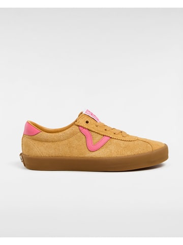 Vans Skórzane sneakersy w kolorze beżowym