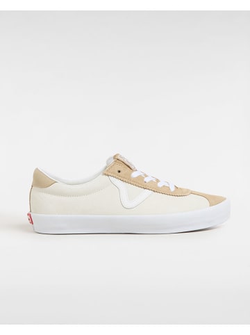 Vans Skórzane sneakersy w kolorze kremowo-beżowym