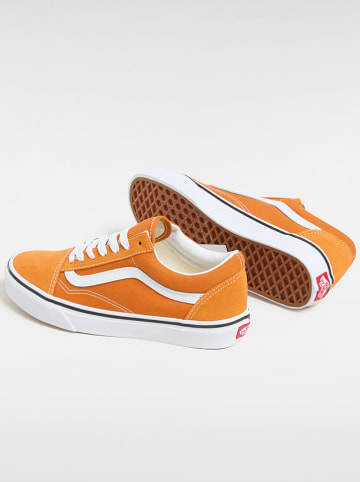Vans Skórzane sneakersy "Old Skool" w kolorze pomarańczowym