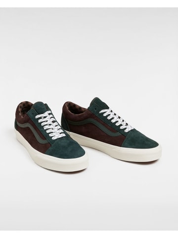 Vans Leren sneakers bruin/groen