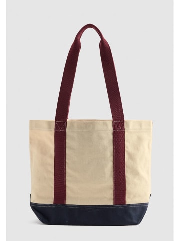 Levi's Stoffen tas beige/bordeaux/donkerblauw - (B)43 x (H)30 x (D)15 cm