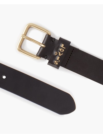 Levi's Leren riem zwart
