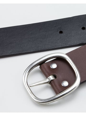 Levi's 2-delige set: leren riemen zwart/bruin