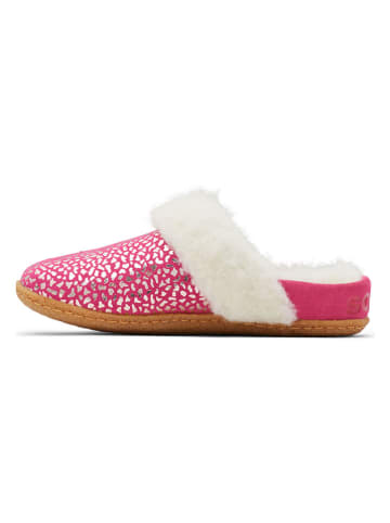 Sorel Hausschuhe "Nakiska Slide II" in Pink/ Weiß