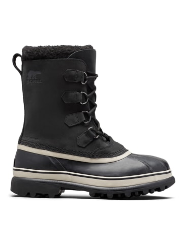 Sorel Leren winterboots "Caribou" zwart