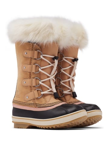 Sorel Leder-Winterstiefel "Joan Of Arctic" in Hellbraun
