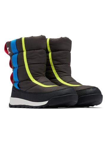 Sorel Winterboots "Whitney II Puffy" in Schwarz/ Blau/ Gelb