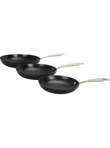 Laguiole 3-delige set: braadpannen zwart