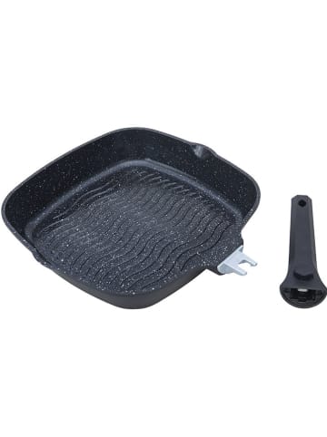Laguiole Grillpfanne "Alizée" in Schwarz - (L)28 x (B)28 cm