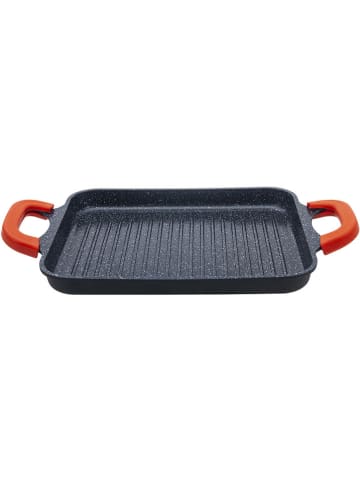 Laguiole Grillpan "Alizée" zwart/oranje - (L)45,5 x (B)28 cm