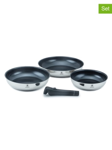 Laguiole 4-częściowy zestaw w kolorze srebrno-niebieskim