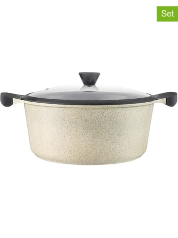 Laguiole 2-częściowy zestaw "Jade" w kolorze beżowym - 6,7 l