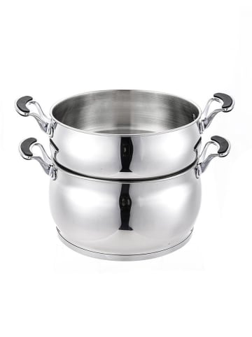 Laguiole 3-delige set: roestvrijstalen pan met deksel - Ø 24 cm