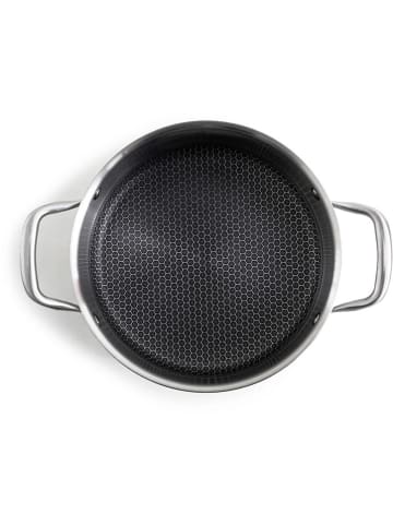 Laguiole 2tlg. Set: Kochtopf ''Blackcube'' in Silber - 5 l