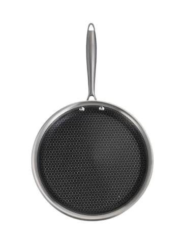 Laguiole Crêpespfanne "Black Steel" in Silber - Ø 28 cm